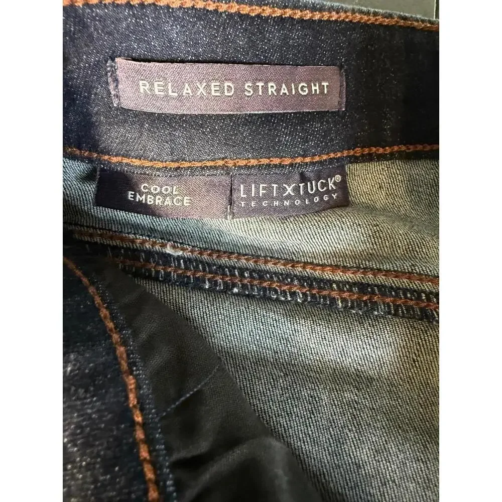 NYDJ Relaxed Straight Cool Embrace LiftXTuck Tehnology in Magical. Size 00 NWT - Picture 7 of 11